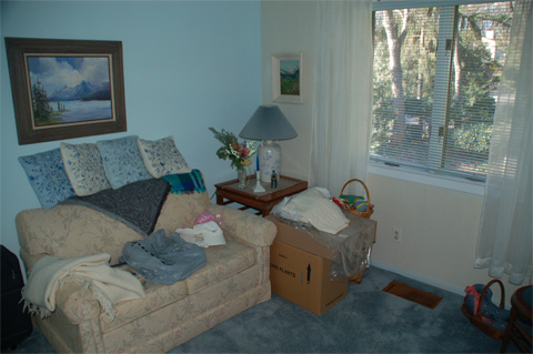 Bedroom #3 with before blue