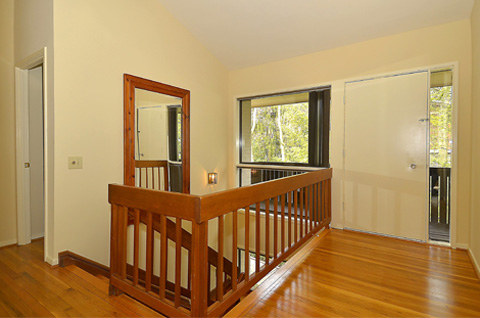 The upper stairwell after ...