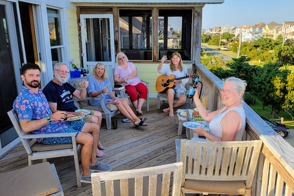 Chilling at five o'clock!