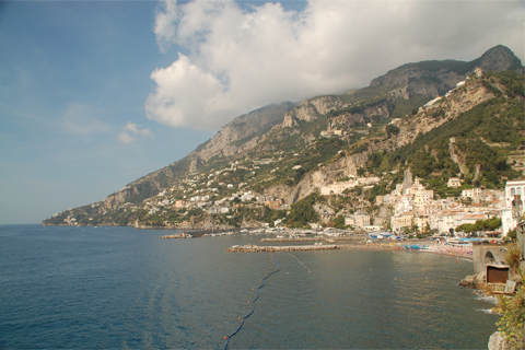 Looking west from Amalfi
